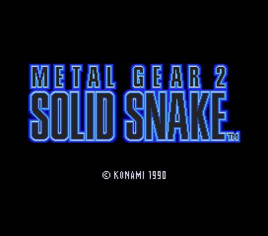 Metal Gear 2: Solid Snake boxart