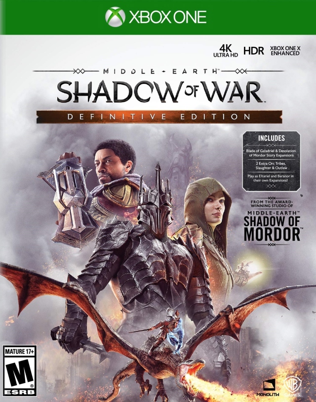 Middle-earth: Shadow of War - Definitive Edition boxart