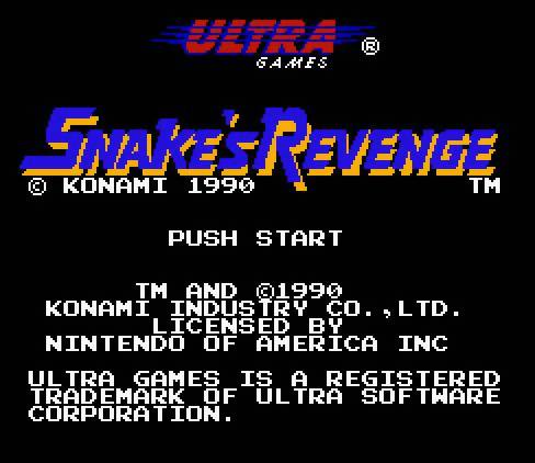 Snake's Revenge boxart