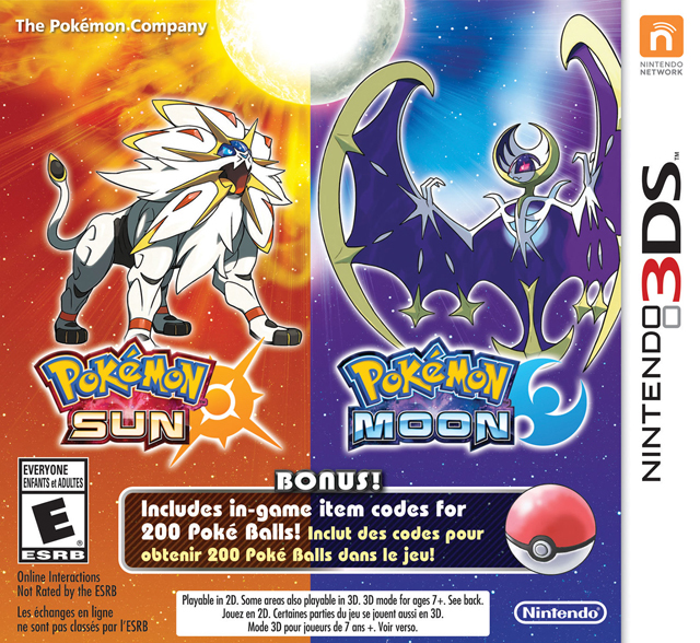 Pokémon Sun and Pokémon Moon Dual Pack boxart