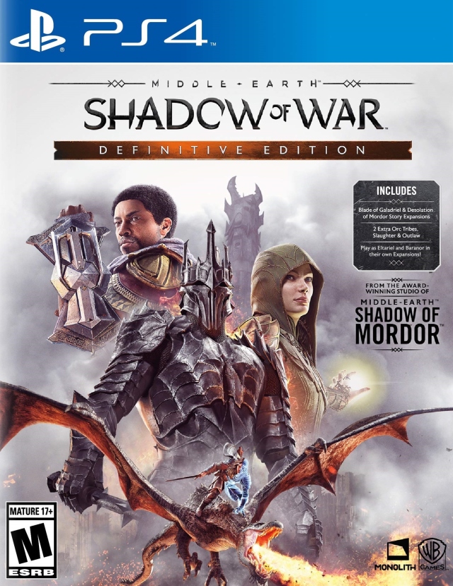 Middle-earth: Shadow of War - Definitive Edition boxart